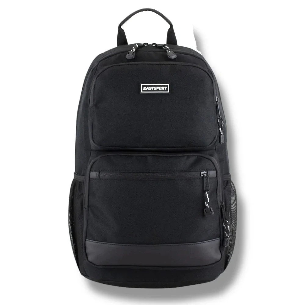 Eastport Aurora Core Backpack Black Padded Laptop Straps Water Resistant Bottom‎